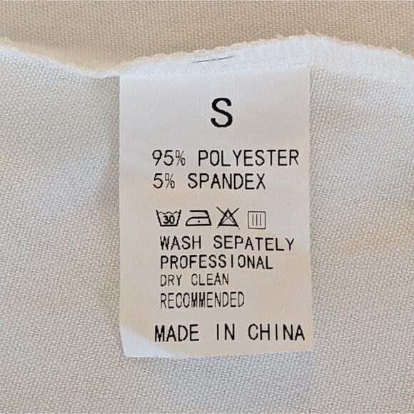 Unbranded Cream Flowy Button up Swing Blouse Size Small NWOT - Picture 5 of 5